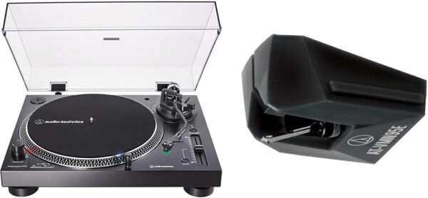 Audio-Technica AT-LP120XUSB-BK Direct-Drive Turntable (Analog & USB), Fully Manual, Hi-Fi, 3 Speed, Convert Vinyl to Digital, Anti-Skate and Variable Pitch Control Black