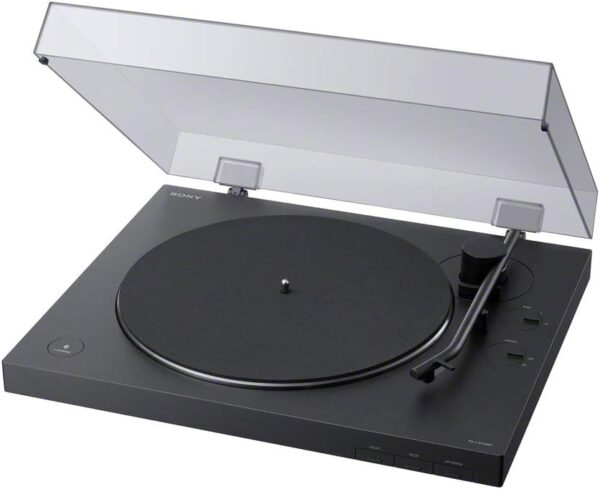 Sony PS-LX310BT Belt Drive Turntable: Fully Automatic Wireless Vinyl Record Player with Bluetooth and USB Output Black