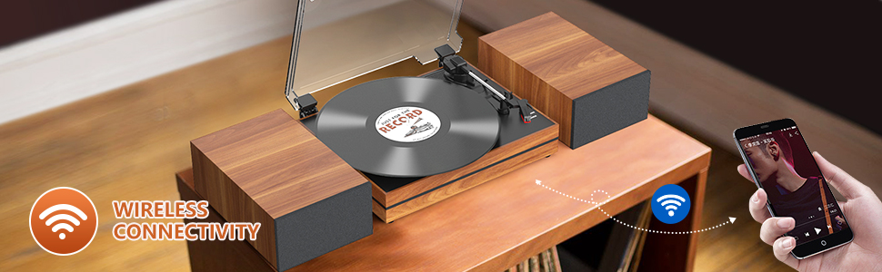 record player with bluetooth