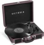 Victrola Vintage 3-Speed Bluetooth Portable Suitcase Record Player with Built-in Speakers | Upgraded Turntable Audio Sound| Includes Extra Stylus | Turquoise, Model Number: VSC-550BT-TQ