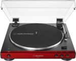 Audio-Technica AT-LP60XBT-BK Fully Automatic Bluetooth Belt-Drive Stereo Turntable, Black, Hi-Fi, 2 Speed, Dust Cover, Anti-Resonance, Die-cast Aluminum Platter