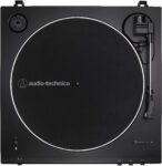 Audio-Technica AT-LP60XBT-BK Fully Automatic Bluetooth Belt-Drive Stereo Turntable, Black, Hi-Fi, 2 Speed, Dust Cover, Anti-Resonance, Die-cast Aluminum Platter