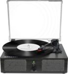 Vinyl Record Player Wireless Turntable with Built-in Speakers and USB Belt-Driven Vintage Phonograph Record Player 3 Speed for Entertainment and Home Decoration