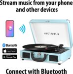 Victrola Nostalgic 6-in-1 Bluetooth Record Player & Multimedia Center with Built-in Speakers - 3-Speed Turntable, CD & Cassette Player, FM Radio | Wireless Music Streaming | Mahogany