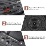 Record Player Vintage 3-Speed Bluetooth Vinyl Turntable with Stereo Speaker, Belt Driven Suitcase Vinyl Record Player