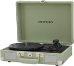 Crosley CR8005F-MT Cruiser Plus Vintage 3-Speed Bluetooth in/Out Suitcase Vinyl Record Player Turntable, Mint