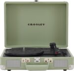 Crosley CR8005F-MT Cruiser Plus Vintage 3-Speed Bluetooth in/Out Suitcase Vinyl Record Player Turntable, Mint