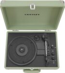 Crosley CR8005F-MT Cruiser Plus Vintage 3-Speed Bluetooth in/Out Suitcase Vinyl Record Player Turntable, Mint