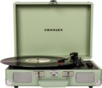 Crosley CR8005F-MT Cruiser Plus Vintage 3-Speed Bluetooth in/Out Suitcase Vinyl Record Player Turntable, Mint